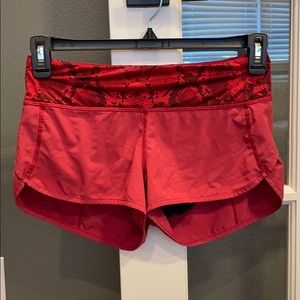 Lululemon speed shorts